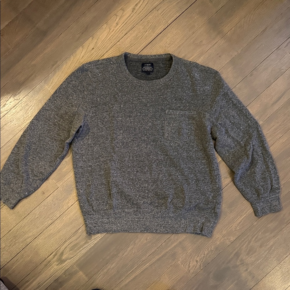 J. Crew Men's Heather Gray Crewneck Sweatshirt